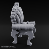 Cat-Claimed Ornate Parlor Chair Miniature for Dungeons and Dragons, Pathfinder or other TTRPGs