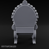 Cat-Claimed Ornate Parlor Chair Miniature for Dungeons and Dragons, Pathfinder or other TTRPGs