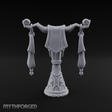 Tasseled Ballroom Banner Stand Miniature for Dungeons and Dragons, Pathfinder or other TTRPGs