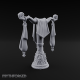 Tasseled Ballroom Banner Stand Miniature for Dungeons and Dragons, Pathfinder or other TTRPGs