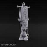Silk-Draped Heraldic Banner Standard Miniature for Dungeons and Dragons, Pathfinder or other TTRPGs