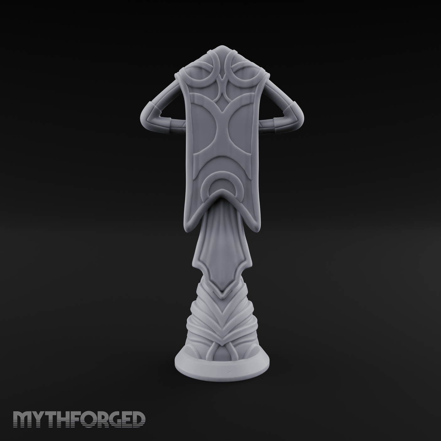 Filigree-Crowned Ceremonial Banner Standard Miniature for Dungeons and Dragons, Pathfinder or other TTRPGs
