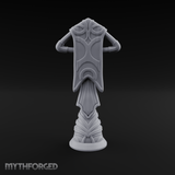 Filigree-Crowned Ceremonial Banner Standard Miniature for Dungeons and Dragons, Pathfinder or other TTRPGs