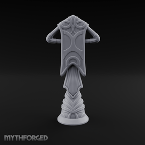 Filigree-Crowned Ceremonial Banner Standard Miniature for Dungeons and Dragons, Pathfinder or other TTRPGs