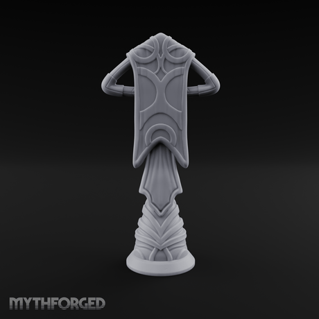 Filigree-Crowned Ceremonial Banner Standard Miniature for Dungeons and Dragons, Pathfinder or other TTRPGs