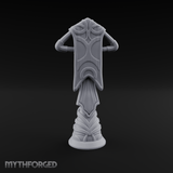 Filigree-Crowned Ceremonial Banner Standard Miniature for Dungeons and Dragons, Pathfinder or other TTRPGs