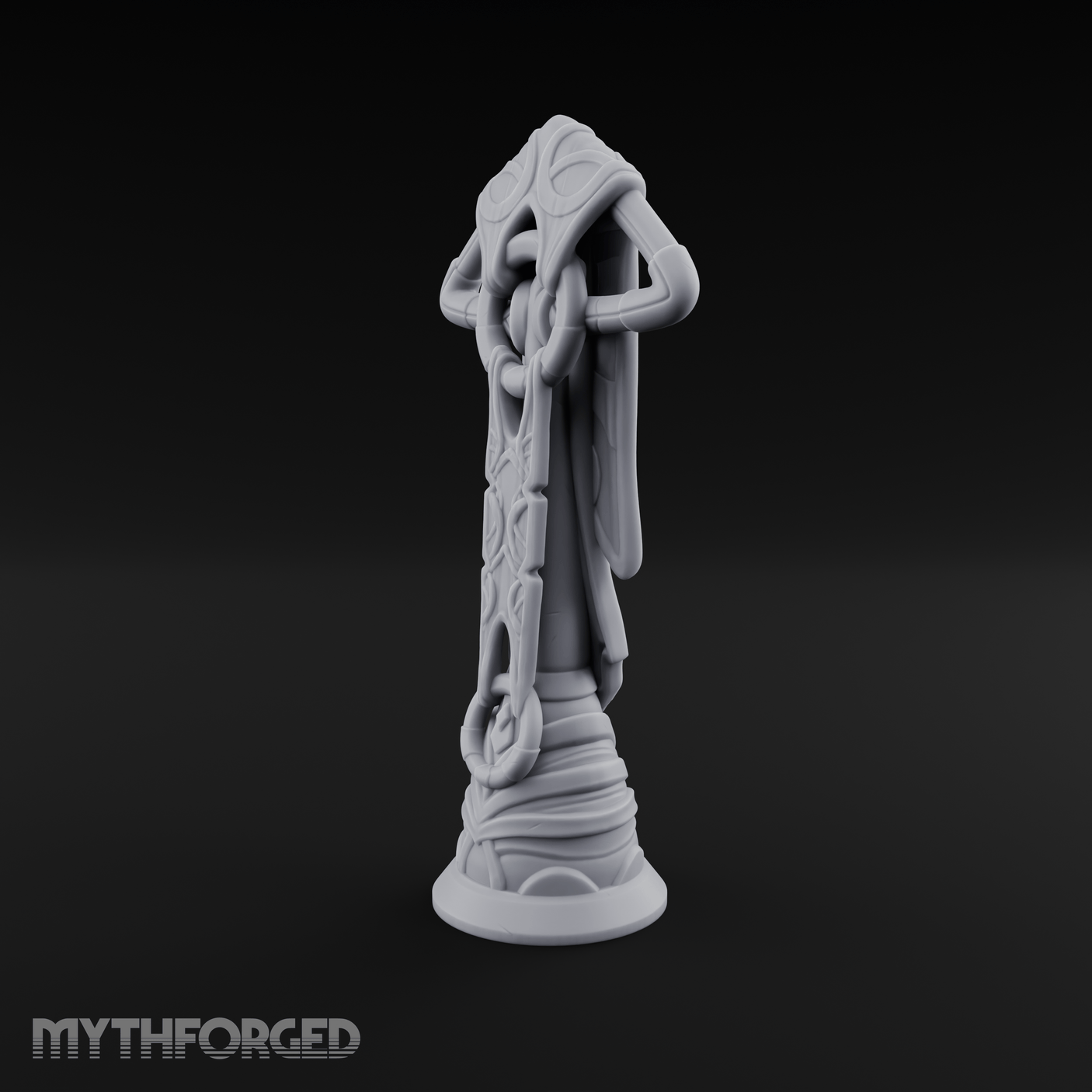 Filigree-Crowned Ceremonial Banner Standard Miniature for Dungeons and Dragons, Pathfinder or other TTRPGs
