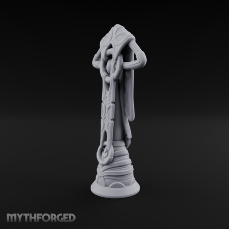 Filigree-Crowned Ceremonial Banner Standard Miniature for Dungeons and Dragons, Pathfinder or other TTRPGs