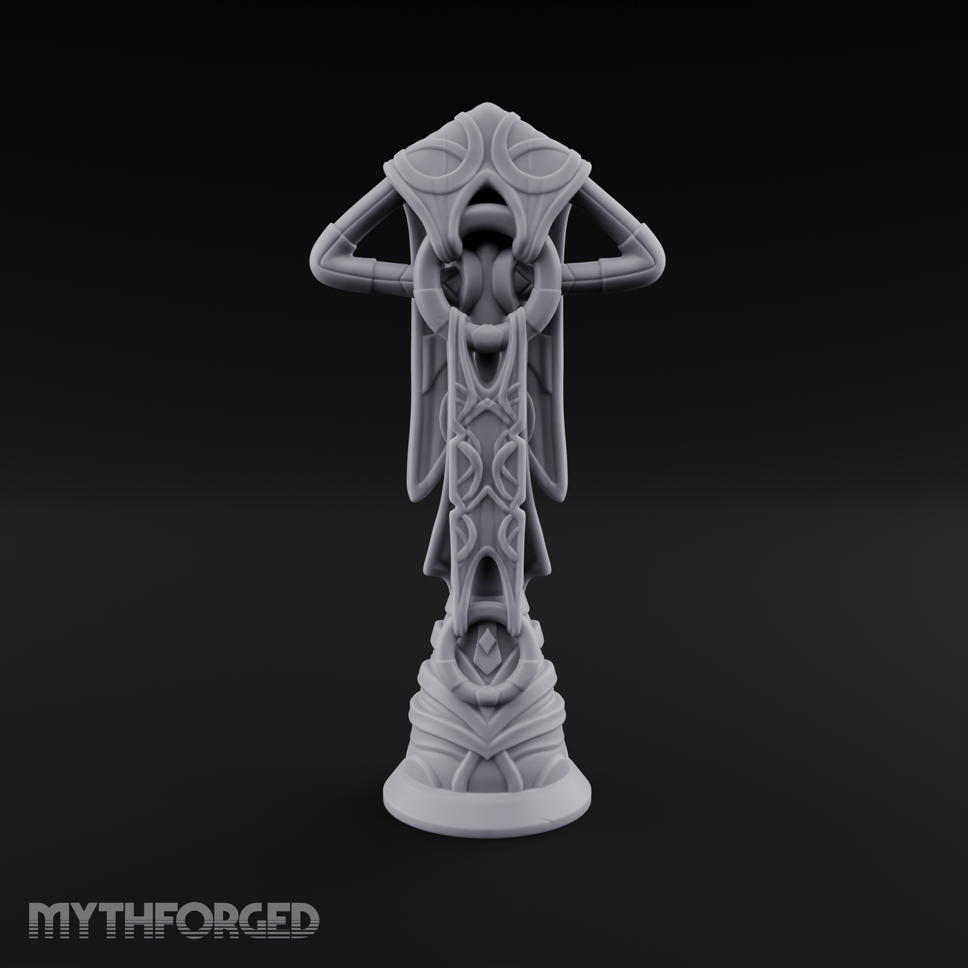 Filigree-Crowned Ceremonial Banner Standard Miniature for Dungeons and Dragons, Pathfinder or other TTRPGs