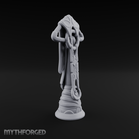 Filigree-Crowned Ceremonial Banner Standard Miniature for Dungeons and Dragons, Pathfinder or other TTRPGs
