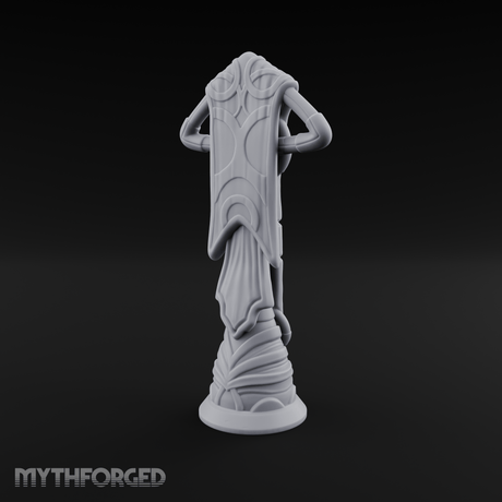Filigree-Crowned Ceremonial Banner Standard Miniature for Dungeons and Dragons, Pathfinder or other TTRPGs