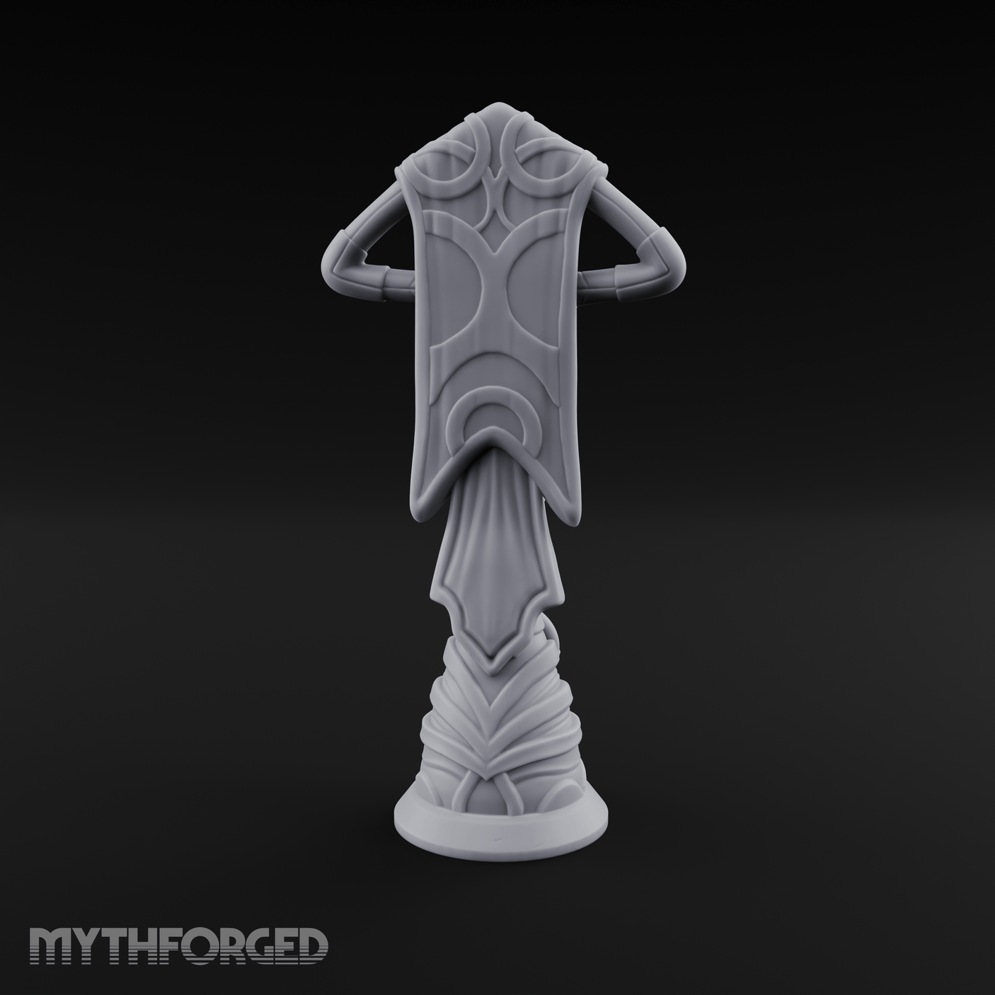 Filigree-Crowned Ceremonial Banner Standard Miniature for Dungeons and Dragons, Pathfinder or other TTRPGs