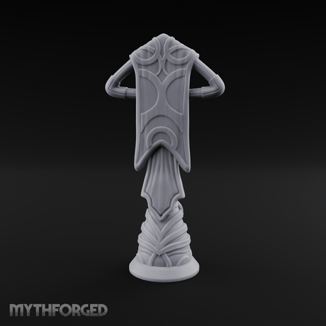 Filigree-Crowned Ceremonial Banner Standard Miniature for Dungeons and Dragons, Pathfinder or other TTRPGs