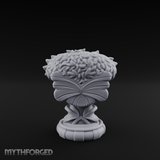 Marble-Crested Garden Urn Miniature for Dungeons and Dragons, Pathfinder or other TTRPGs