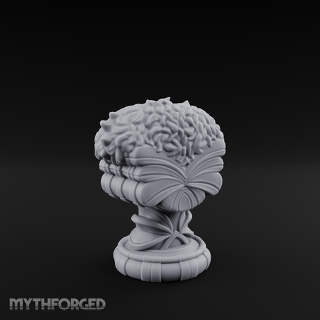Marble-Crested Garden Urn Miniature for Dungeons and Dragons, Pathfinder or other TTRPGs