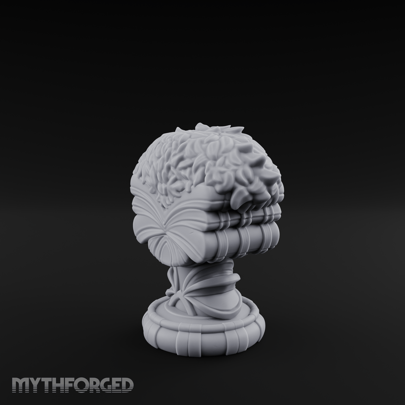 Marble-Crested Garden Urn Miniature for Dungeons and Dragons, Pathfinder or other TTRPGs