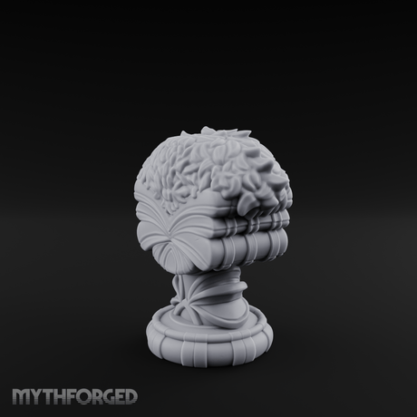 Marble-Crested Garden Urn Miniature for Dungeons and Dragons, Pathfinder or other TTRPGs