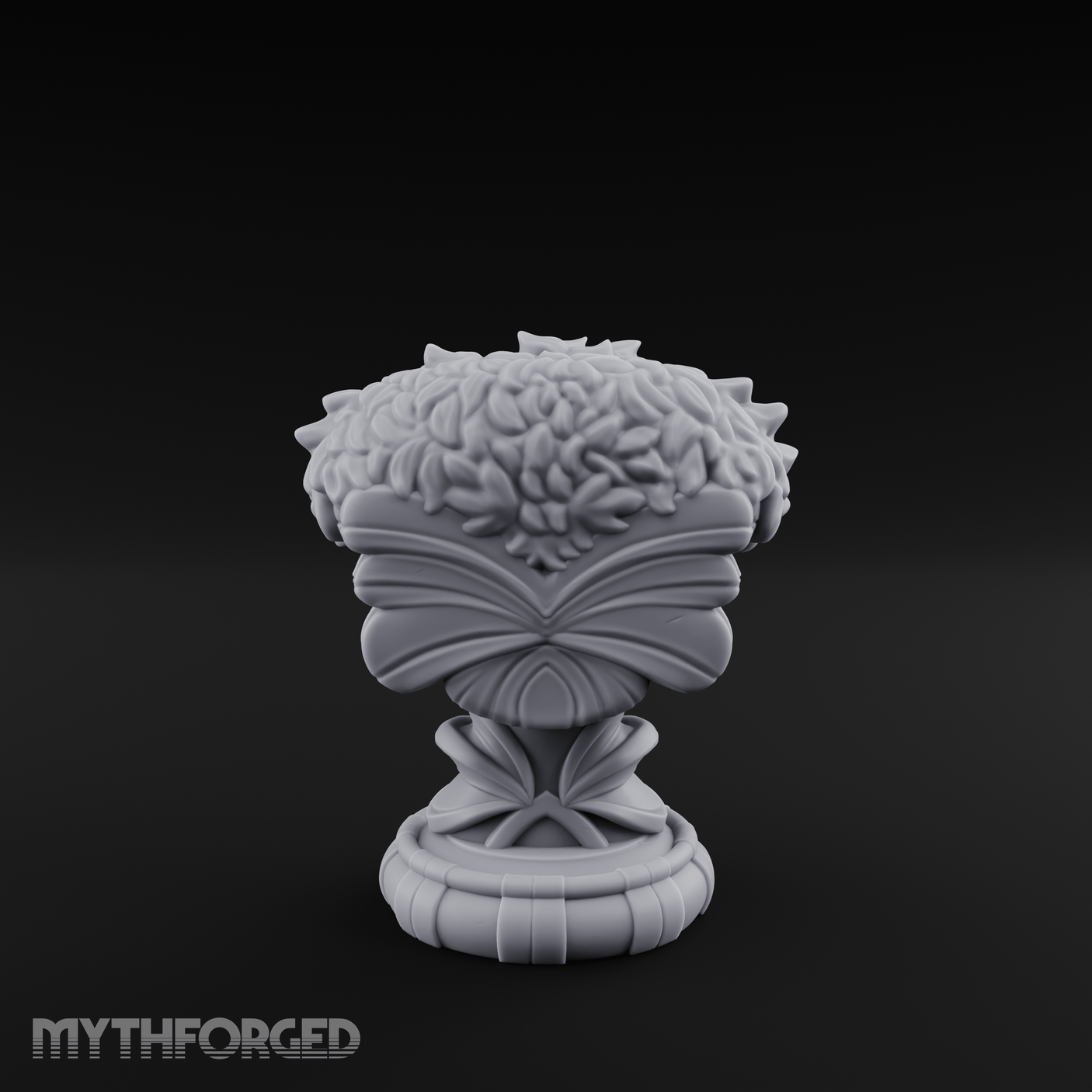 Marble-Crested Garden Urn Miniature for Dungeons and Dragons, Pathfinder or other TTRPGs
