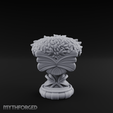 Marble-Crested Garden Urn Miniature for Dungeons and Dragons, Pathfinder or other TTRPGs