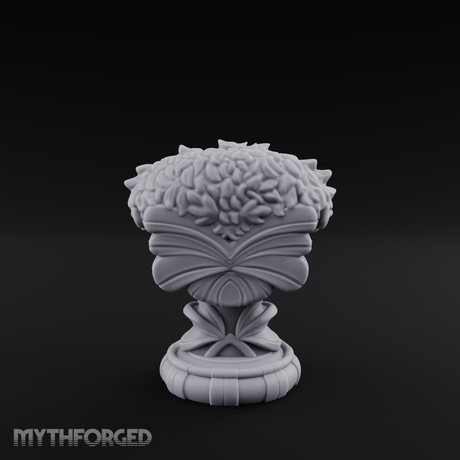 Marble-Crested Garden Urn Miniature for Dungeons and Dragons, Pathfinder or other TTRPGs