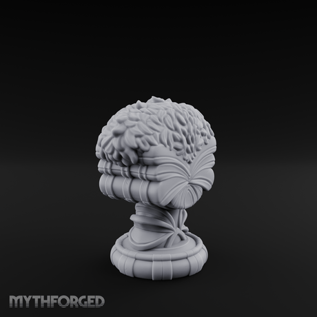 Marble-Crested Garden Urn Miniature for Dungeons and Dragons, Pathfinder or other TTRPGs