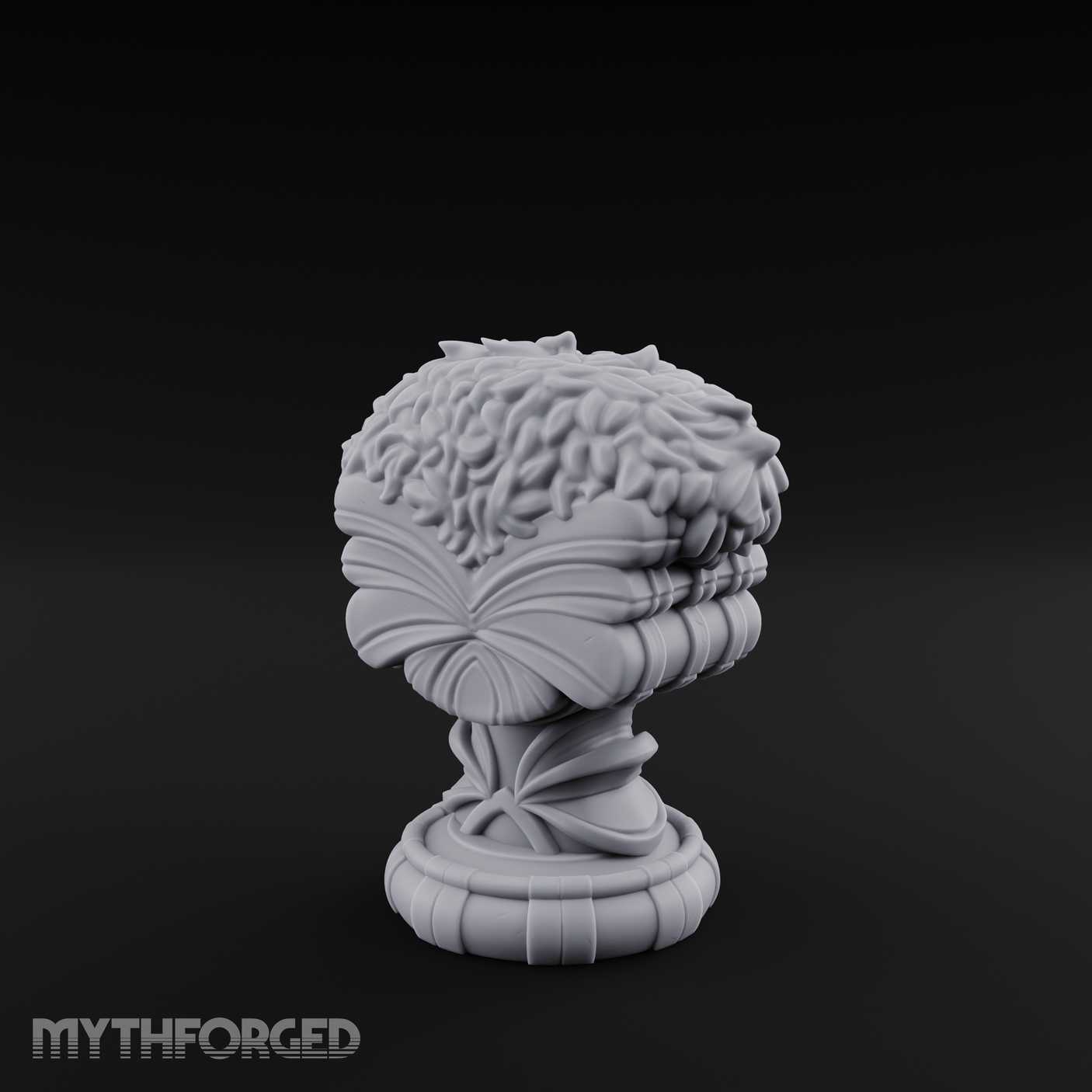 Marble-Crested Garden Urn Miniature for Dungeons and Dragons, Pathfinder or other TTRPGs