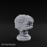 Marble-Crested Garden Urn Miniature for Dungeons and Dragons, Pathfinder or other TTRPGs