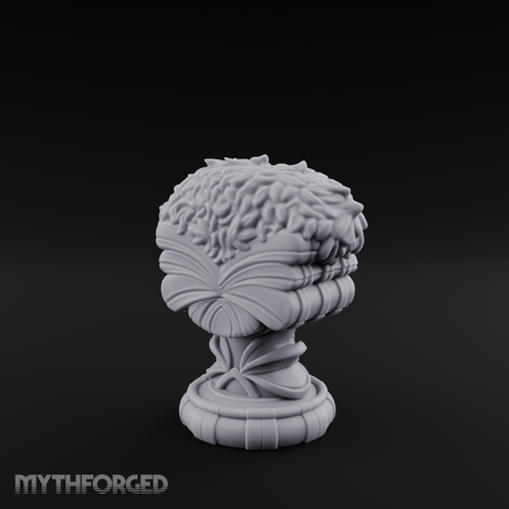 Marble-Crested Garden Urn Miniature for Dungeons and Dragons, Pathfinder or other TTRPGs