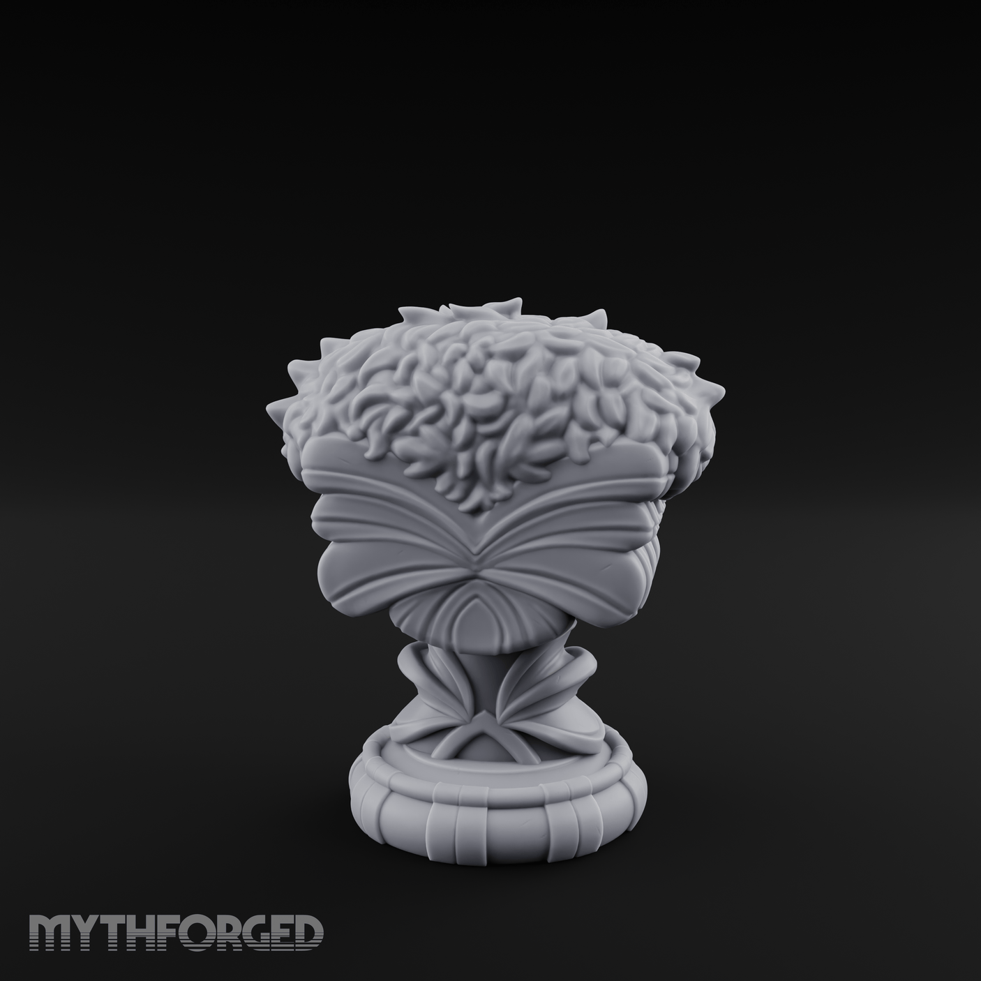 Marble-Crested Garden Urn Miniature for Dungeons and Dragons, Pathfinder or other TTRPGs