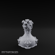 Porcelain-Crested Flower Arrangement Vase Miniature for Dungeons and Dragons, Pathfinder or other TTRPGs