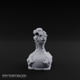 Porcelain-Crested Flower Arrangement Vase Miniature for Dungeons and Dragons, Pathfinder or other TTRPGs