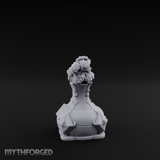 Porcelain-Crested Flower Arrangement Vase Miniature for Dungeons and Dragons, Pathfinder or other TTRPGs