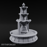 Tiered-Shell Ballroom Fountain Miniature for Dungeons and Dragons, Pathfinder or other TTRPGs
