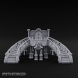 Grand-Arched Ballroom Staircase Miniature for Dungeons and Dragons, Pathfinder or other TTRPGs