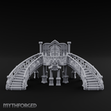 Grand-Arched Ballroom Staircase Miniature for Dungeons and Dragons, Pathfinder or other TTRPGs