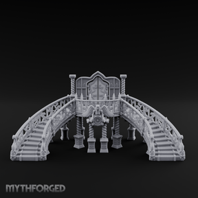 Grand-Arched Ballroom Staircase Miniature for Dungeons and Dragons, Pathfinder or other TTRPGs