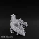 Grand-Arched Ballroom Staircase Miniature for Dungeons and Dragons, Pathfinder or other TTRPGs