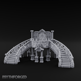 Grand-Arched Ballroom Staircase Miniature for Dungeons and Dragons, Pathfinder or other TTRPGs