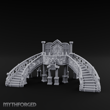 Grand-Arched Ballroom Staircase Miniature for Dungeons and Dragons, Pathfinder or other TTRPGs