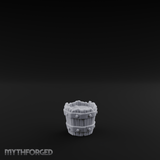 Iron-Banded Wooden Bucket Miniature for Dungeons and Dragons, Pathfinder or other TTRPGs