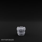 Iron-Banded Wooden Bucket Miniature for Dungeons and Dragons, Pathfinder or other TTRPGs