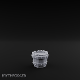 Iron-Banded Wooden Bucket Miniature for Dungeons and Dragons, Pathfinder or other TTRPGs