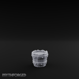Iron-Banded Wooden Bucket Miniature for Dungeons and Dragons, Pathfinder or other TTRPGs