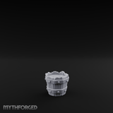 Iron-Banded Wooden Bucket Miniature for Dungeons and Dragons, Pathfinder or other TTRPGs