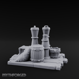 Rope-Cinched Butter Churn Collection Miniature for Dungeons and Dragons, Pathfinder or other TTRPGs