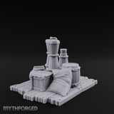 Rope-Cinched Butter Churn Collection Miniature for Dungeons and Dragons, Pathfinder or other TTRPGs