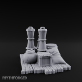 Rope-Cinched Butter Churn Collection Miniature for Dungeons and Dragons, Pathfinder or other TTRPGs