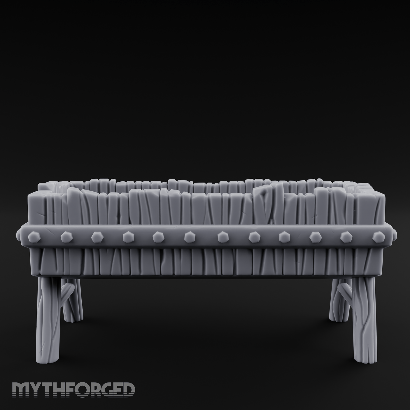 Sturdy Trough Miniature for Dungeons and Dragons, Pathfinder or other TTRPGs