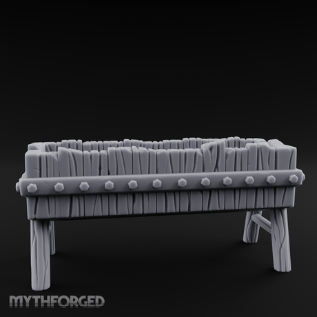 Sturdy Trough Miniature for Dungeons and Dragons, Pathfinder or other TTRPGs