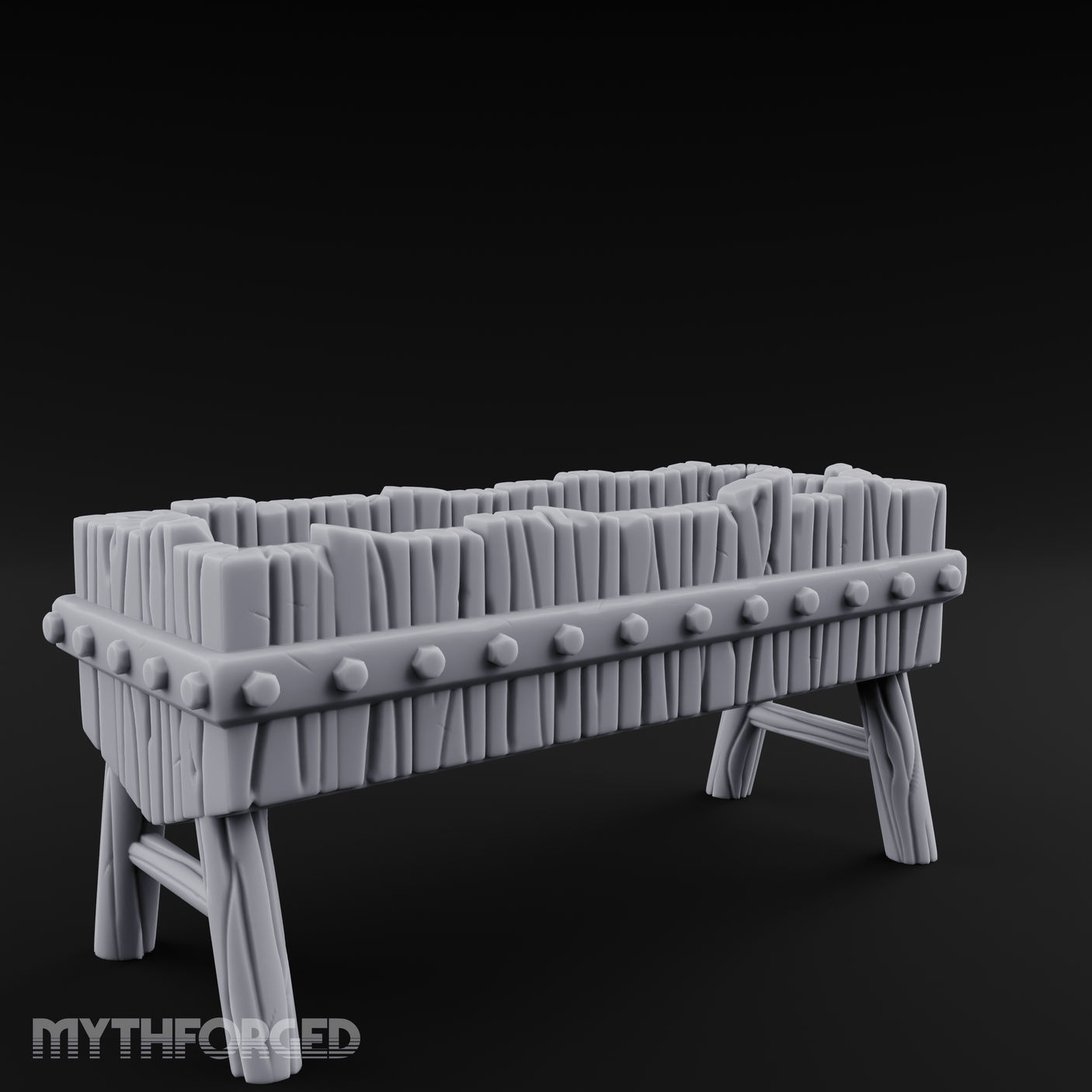 Sturdy Trough Miniature for Dungeons and Dragons, Pathfinder or other TTRPGs